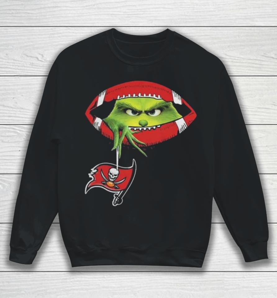 Ew People The Grinch Hold Tampa Bay Buccaneers Logo Sweatshirt