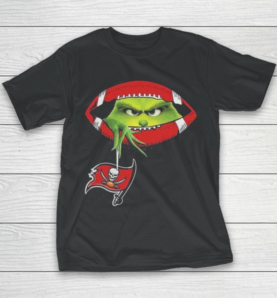 Ew People The Grinch Hold Tampa Bay Buccaneers Logo Youth T-Shirt