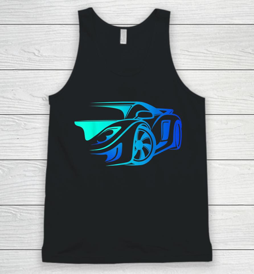 Exotic Car Supercharge Turbo Sports Car Unisex Tank Top