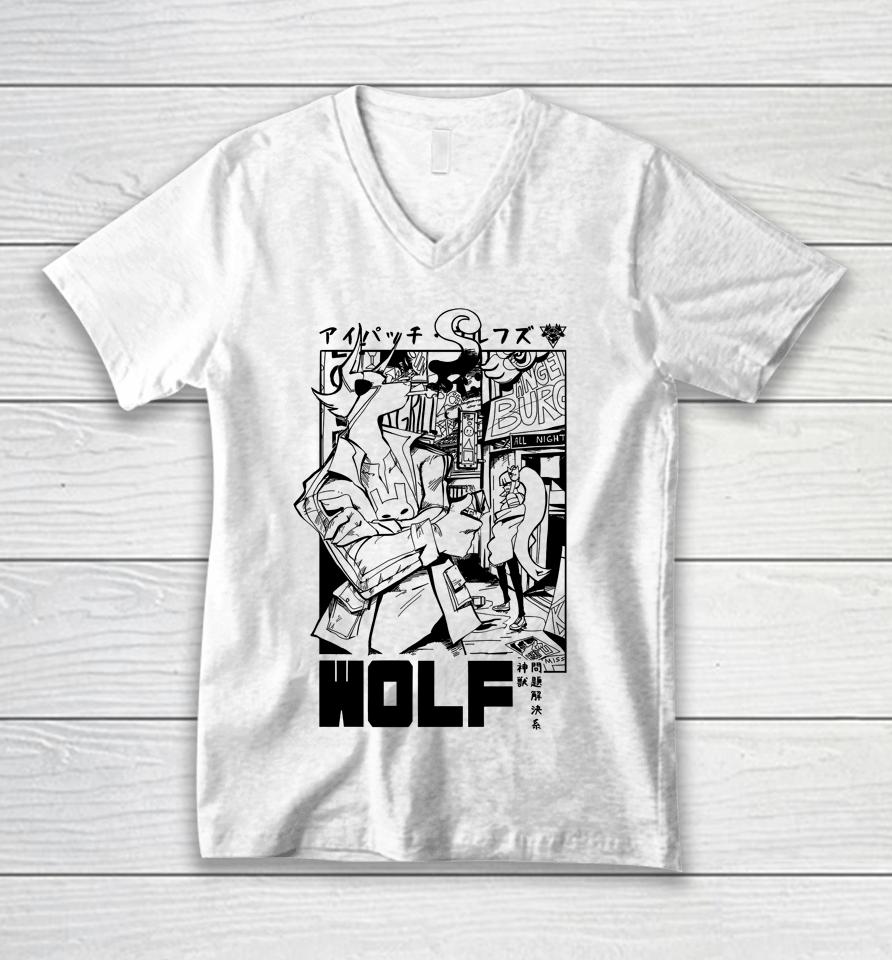 Eyepatch Wolves Wolf Unisex V-Neck T-Shirt