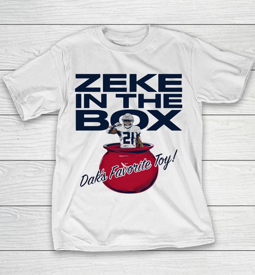 Ezekiel Elliott And Dak Prescott Zeke In The Box Youth T-Shirt