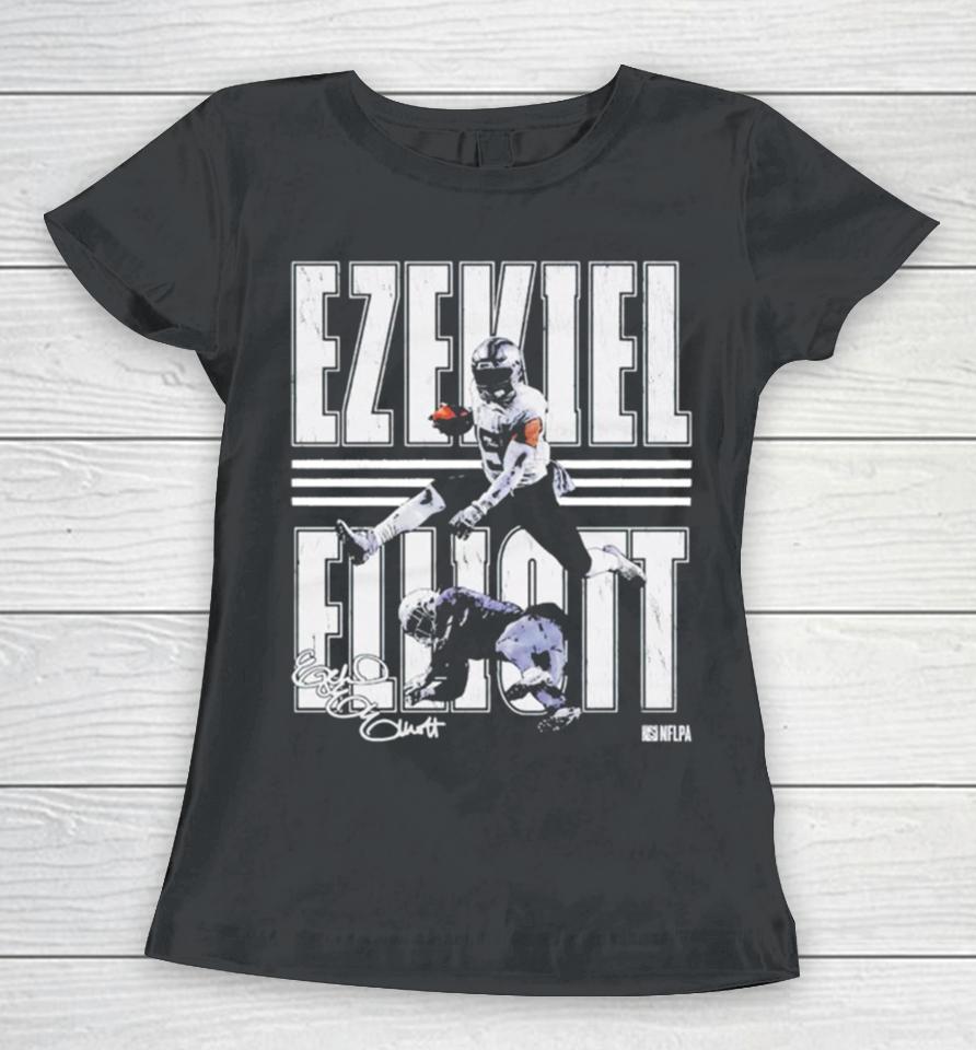 Ezekiel Elliott New England Hurdle Women T-Shirt