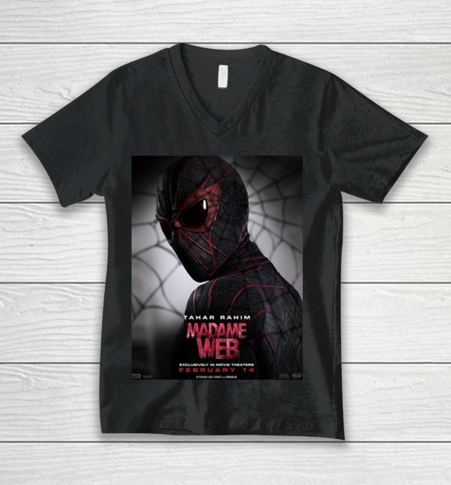 Ezekiel Tahar Rahim Madame Web Exclusively In Movie Theaters On February 14 Unisex V-Neck T-Shirt