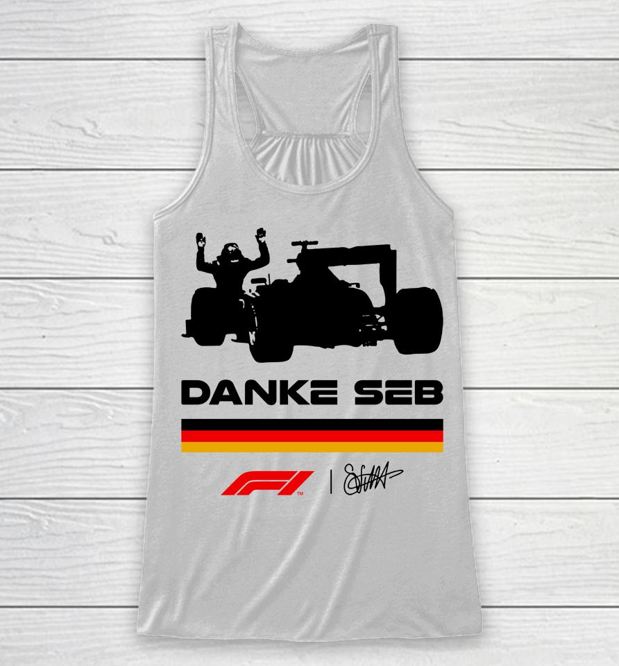 F1 Store Danke Seb Sebastian Vettel 2022 Racerback Tank