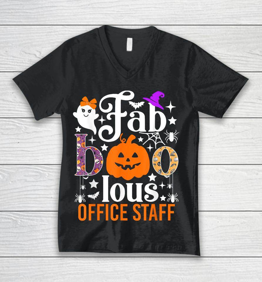 Fab Boo Lous Office Staff Unisex V-Neck T-Shirt