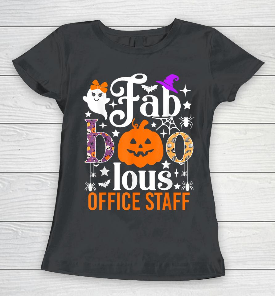 Fab Boo Lous Office Staff Women T-Shirt