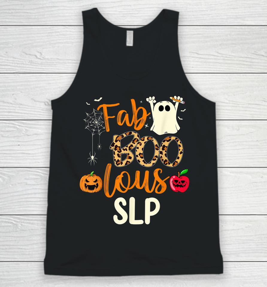 Fab Boo Lous Slp Leopard Spooky Halloween Unisex Tank Top