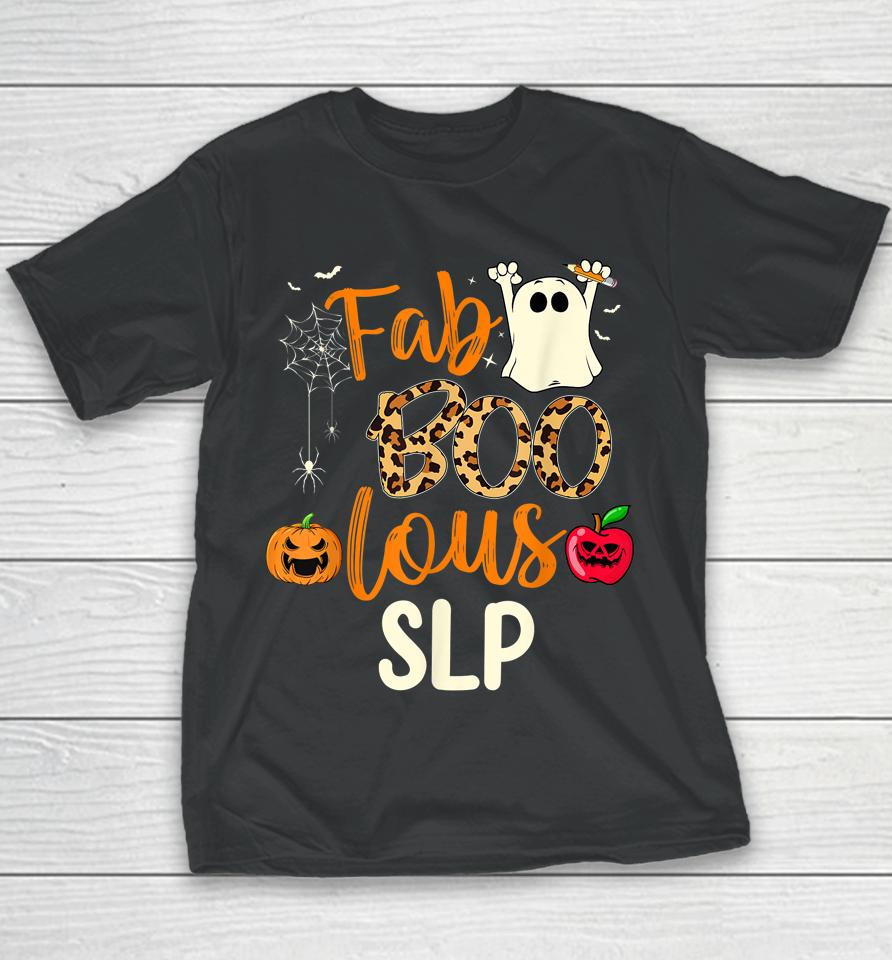Fab Boo Lous Slp Leopard Spooky Halloween Youth T-Shirt