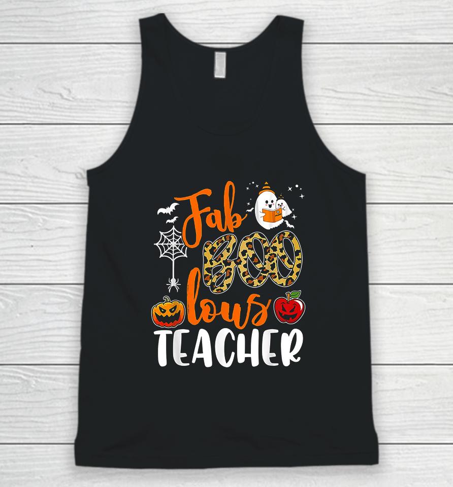 Fab Boo Lous Teacher Funny Boo Ghost Halloween Gift Unisex Tank Top