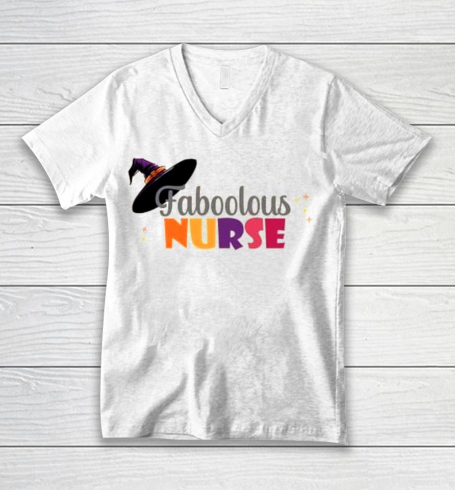 Faboolous Nurse Halloween Unisex V-Neck T-Shirt