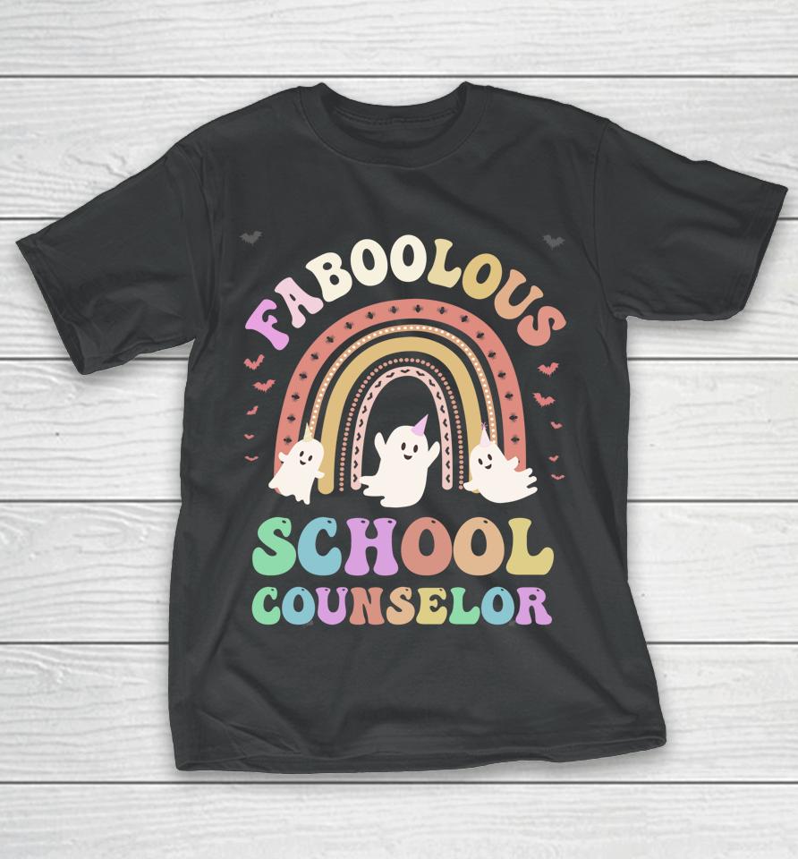 Faboolous School Counselor Costume This Is My Spooky Vibes T-Shirt