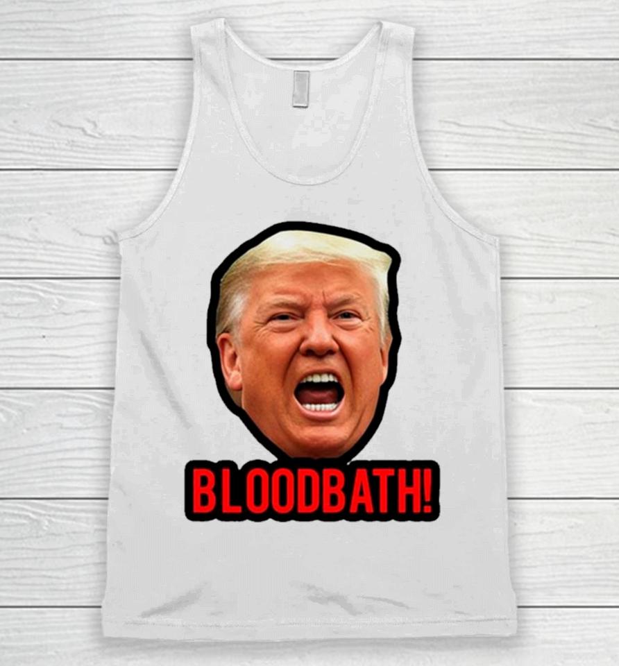 Face Donald Trump Bloodbath Meme Unisex Tank Top