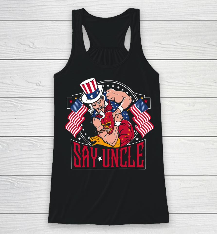 Fafo Say Uncle Racerback Tank
