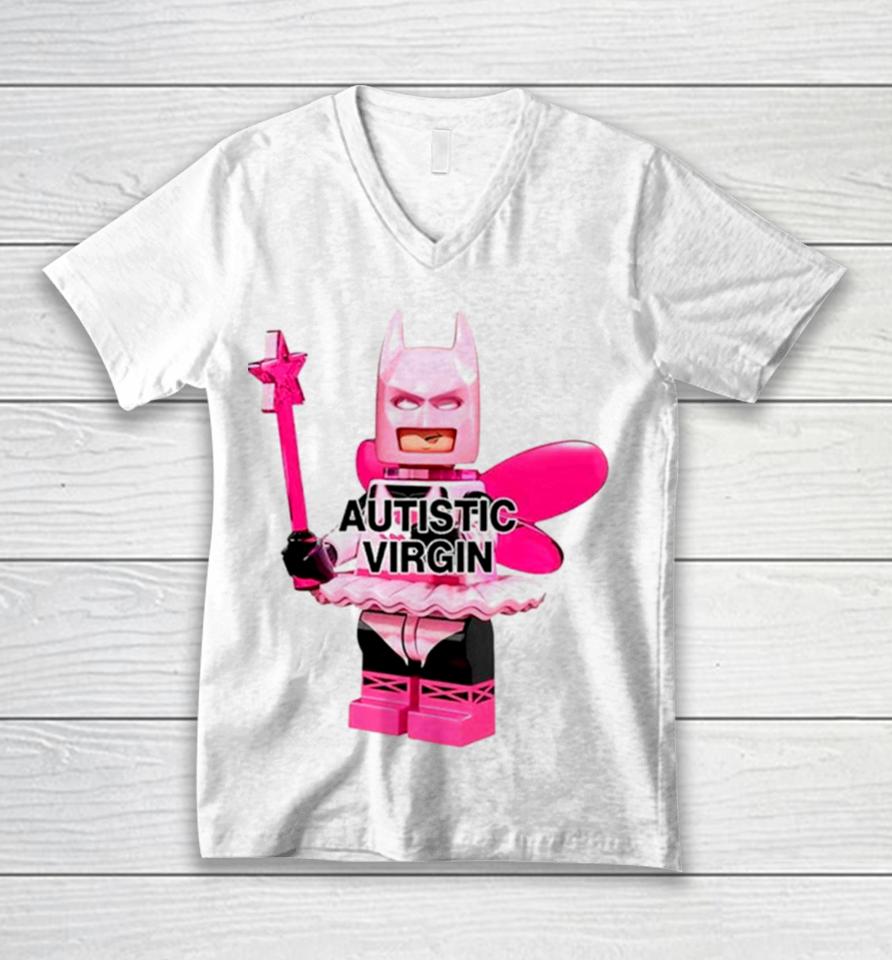 Fairy Batman Autistic Virgin Unisex V-Neck T-Shirt