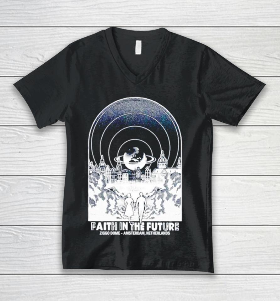 Faith In The Future Ziggo Dome Amsterdam World Tour Orange Unisex V-Neck T-Shirt