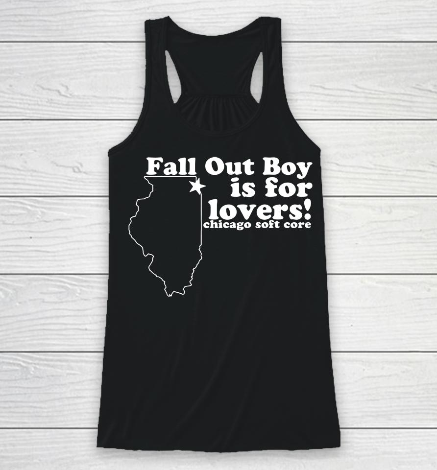 Fall Out Boy Is For Lovers Chicago Soft Core Racerback Tank