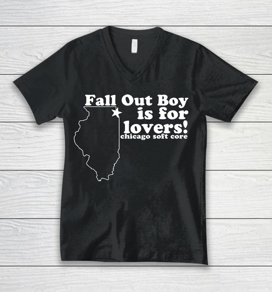 Fall Out Boy Is For Lovers Chicago Soft Core Unisex V-Neck T-Shirt