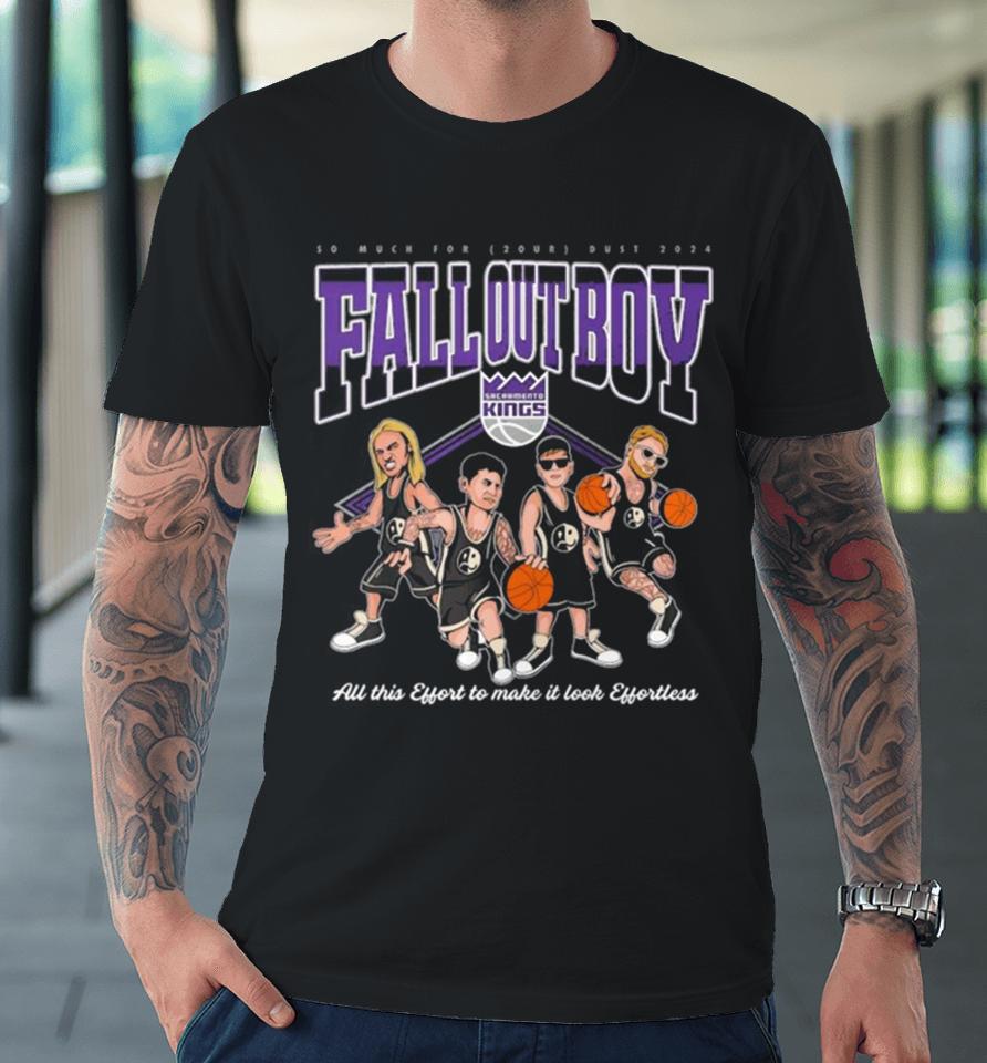 Fall Out Boy Sacramento Kings Caricature Premium T-Shirt