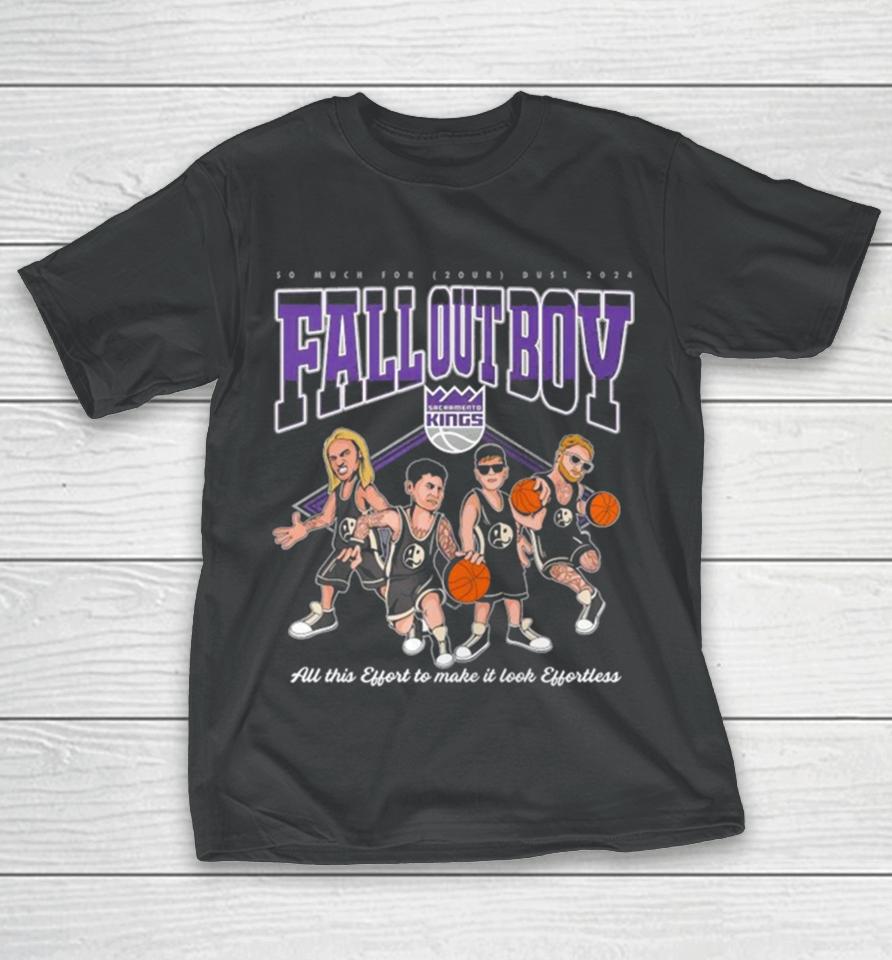 Fall Out Boy Sacramento Kings Caricature T-Shirt