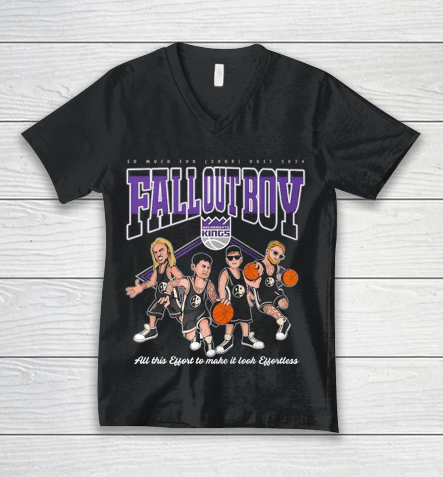 Fall Out Boy Sacramento Kings Caricature Unisex V-Neck T-Shirt