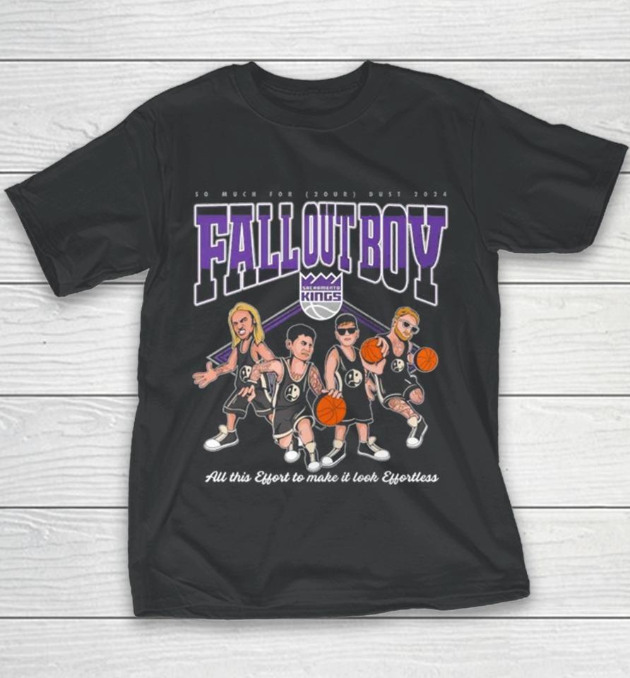 Fall Out Boy Sacramento Kings Caricature Youth T-Shirt