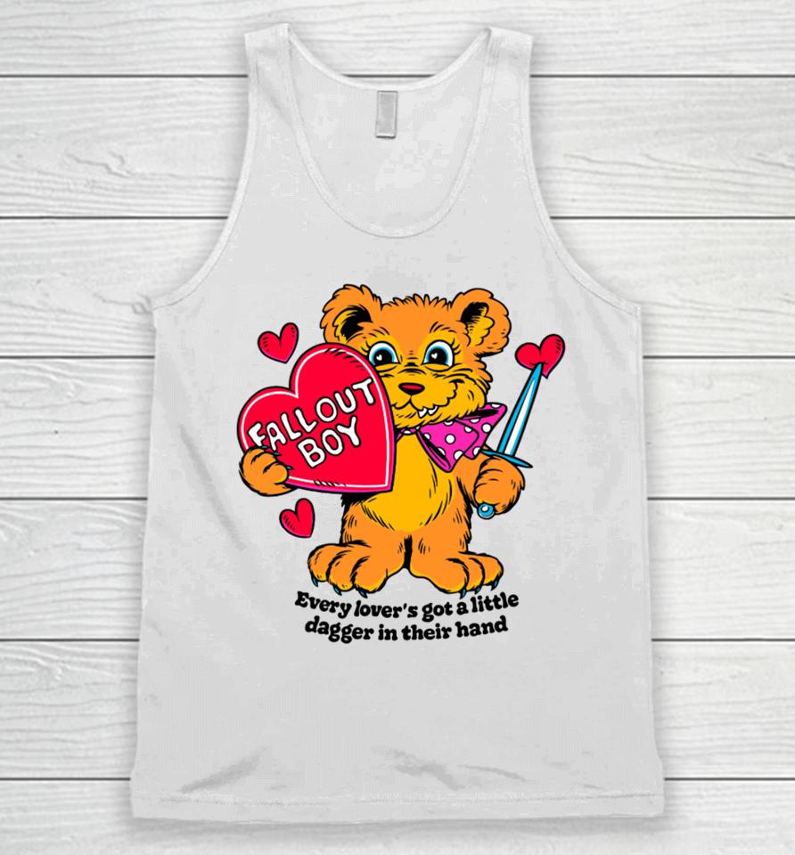 Fall Out Boy Teddy Every Lover's Got A Little Dagger In Their Hands Unisex Tank Top