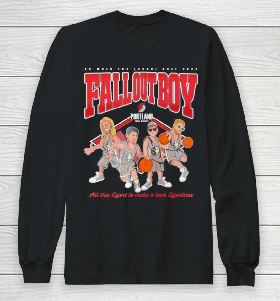 Fall Out Boy X Portland Trail Blazers So Much For (2Our) Dust 2024 Long Sleeve T-Shirt