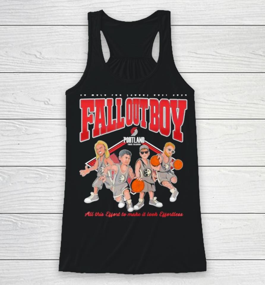 Fall Out Boy X Portland Trail Blazers So Much For (2Our) Dust 2024 Racerback Tank
