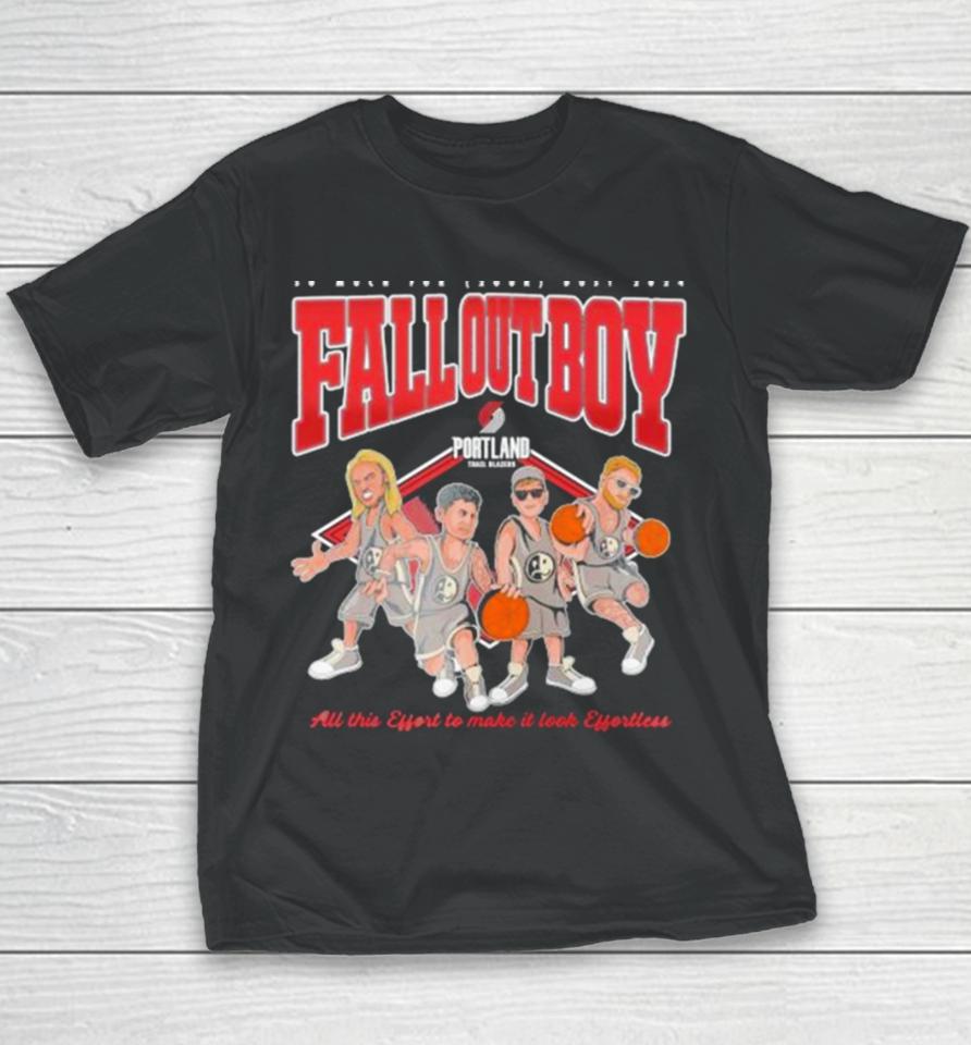 Fall Out Boy X Portland Trail Blazers So Much For (2Our) Dust 2024 Youth T-Shirt