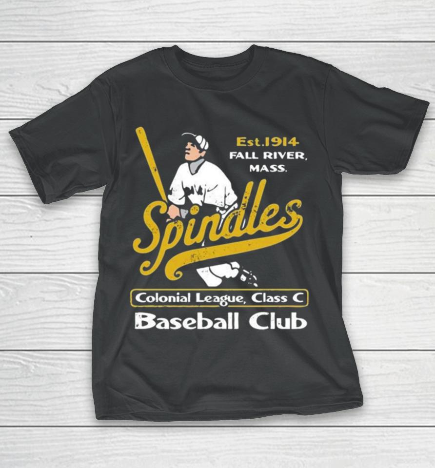 Fall River Spindles Massachusetts Vintage Defunct Baseball Teams T-Shirt