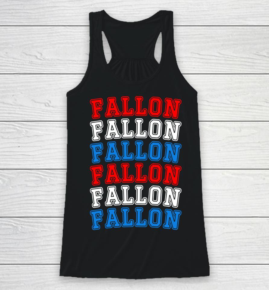 Fallon Nevada Red White Blue 4Th Of July Racerback Tank