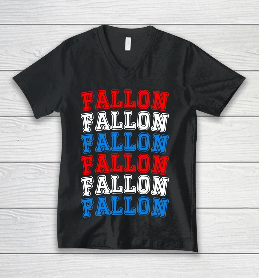 Fallon Nevada Red White Blue 4Th Of July Unisex V-Neck T-Shirt