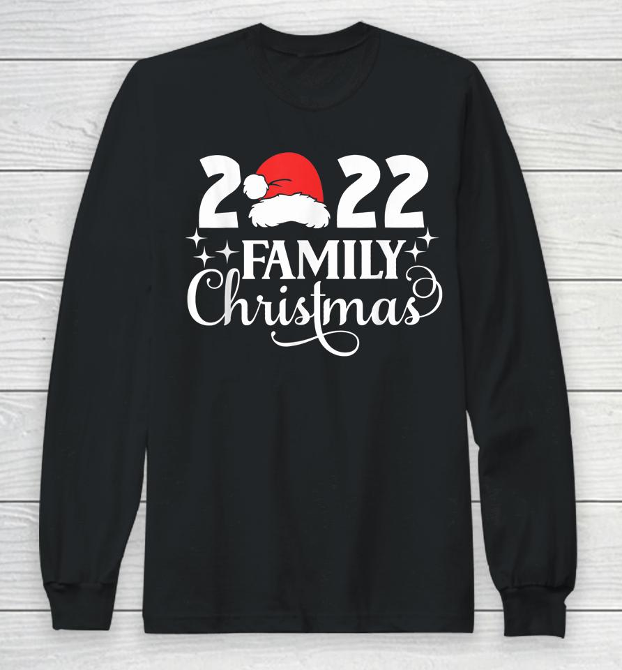 Family Christmas 2022 Matching Pajams Squad Crew Santa Elf Long Sleeve T-Shirt