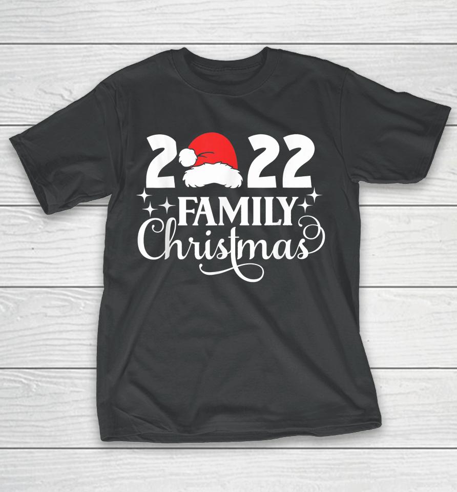 Family Christmas 2022 Matching Pajams Squad Crew Santa Elf T-Shirt