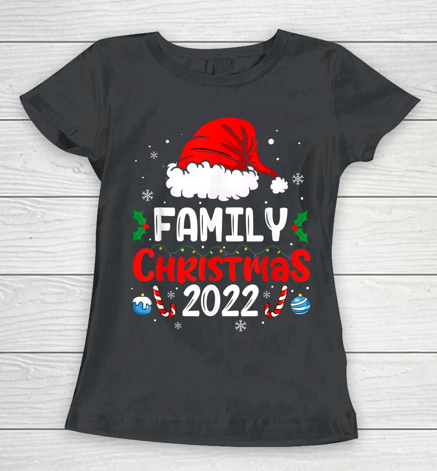 Family Christmas 2022 Matching Shirt Santa Elf Squad Women T-Shirt