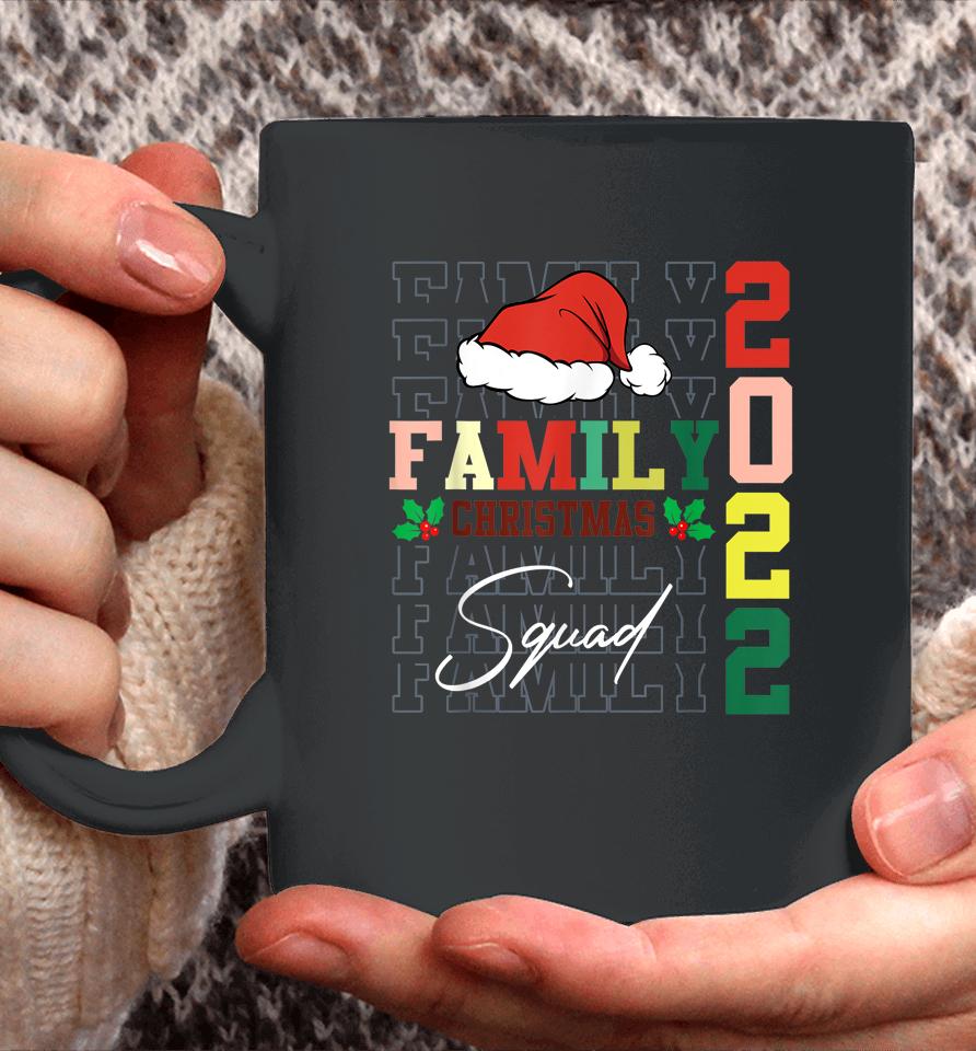 Family Christmas 2022 Matching  Funny Santa Elf Squad Coffee Mug