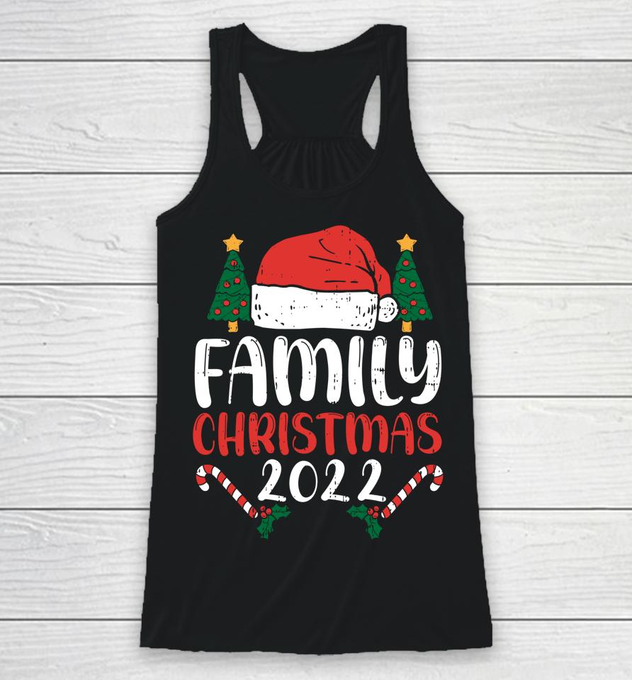 Family Christmas 2022 Matching  Funny Santa Elf Squad Racerback Tank