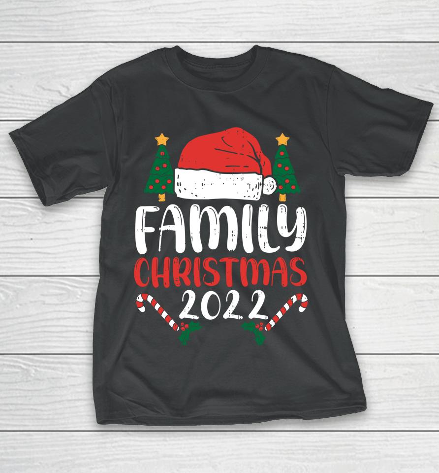 Family Christmas 2022 Matching  Funny Santa Elf Squad T-Shirt