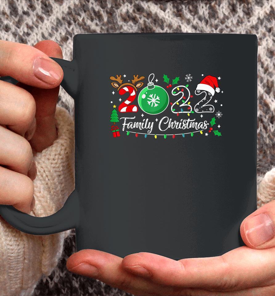 Family Christmas 2022 Merry Xmas Ball Light Garden Reindeer Coffee Mug