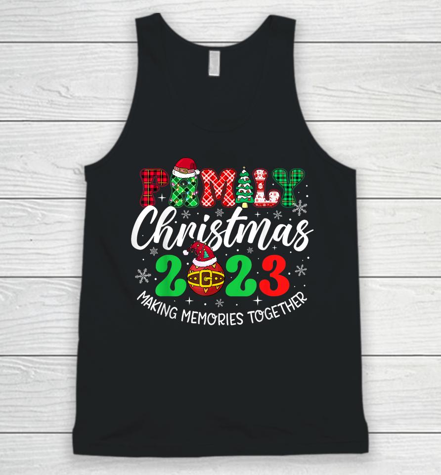Family Christmas 2023 Matching Squad Santa Elf Funny Xmas Unisex Tank Top