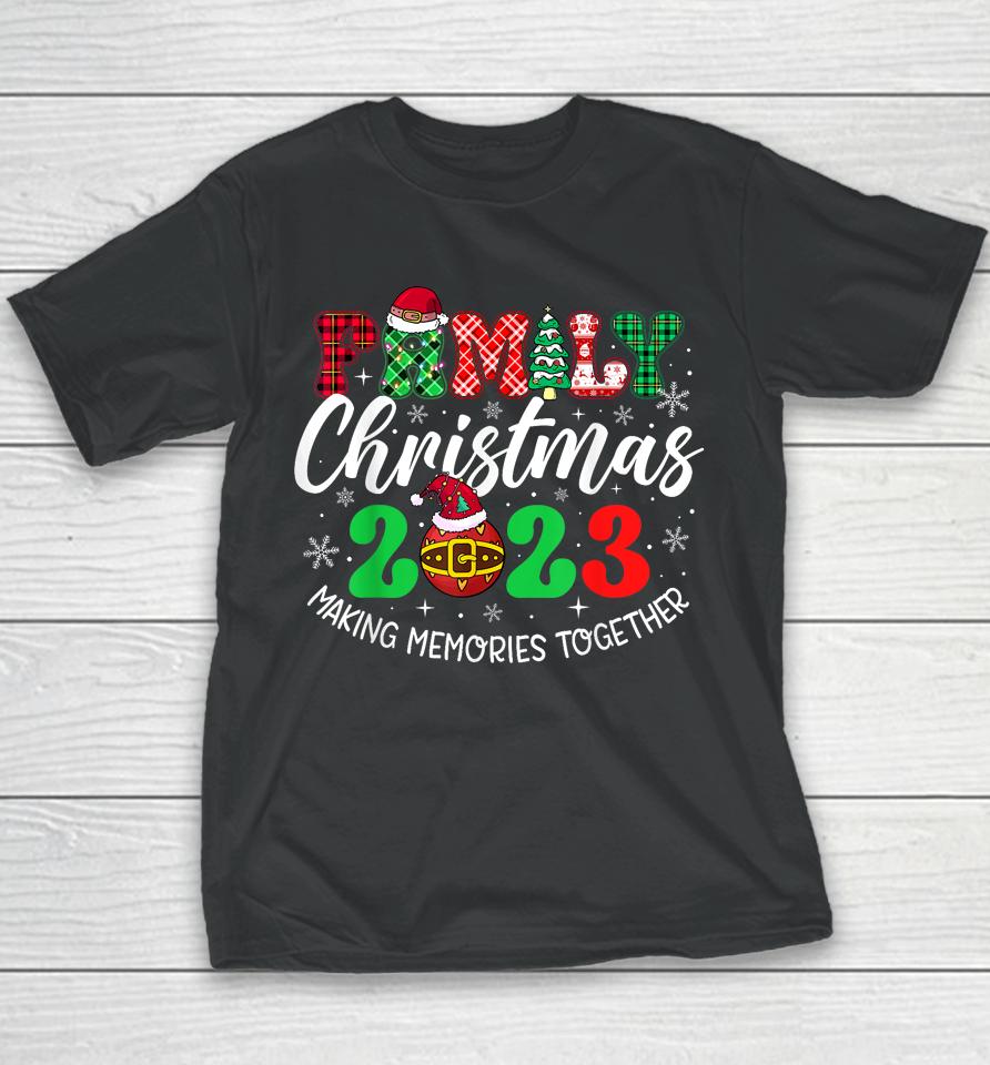 Family Christmas 2023 Matching Squad Santa Elf Funny Xmas Youth T-Shirt