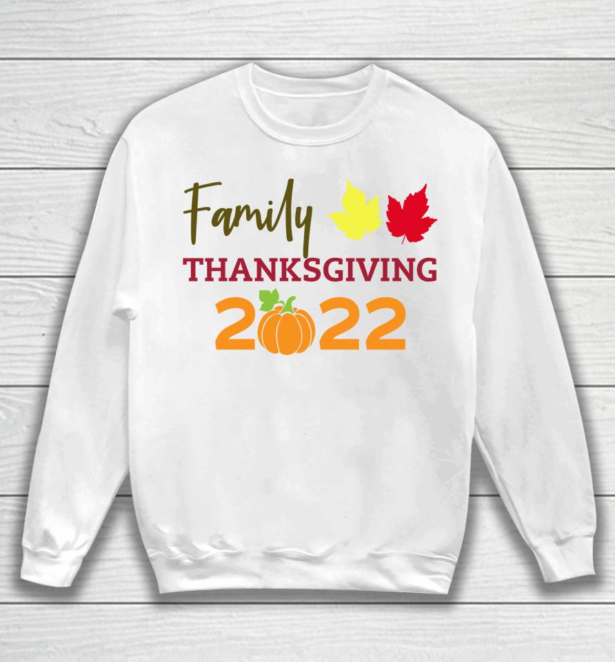 Family Thanksgiving 2022 Matching Fall Turkey Autumn Pumpkin Sweatshirt