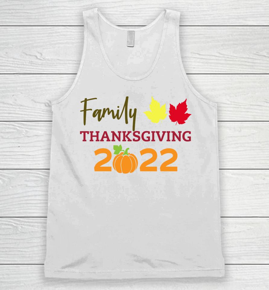 Family Thanksgiving 2022 Matching Fall Turkey Autumn Pumpkin Unisex Tank Top