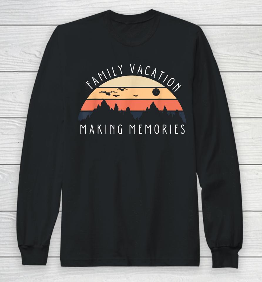 Family Vacation 2023 Mountains Matching Summer Vacation Trip Long Sleeve T-Shirt