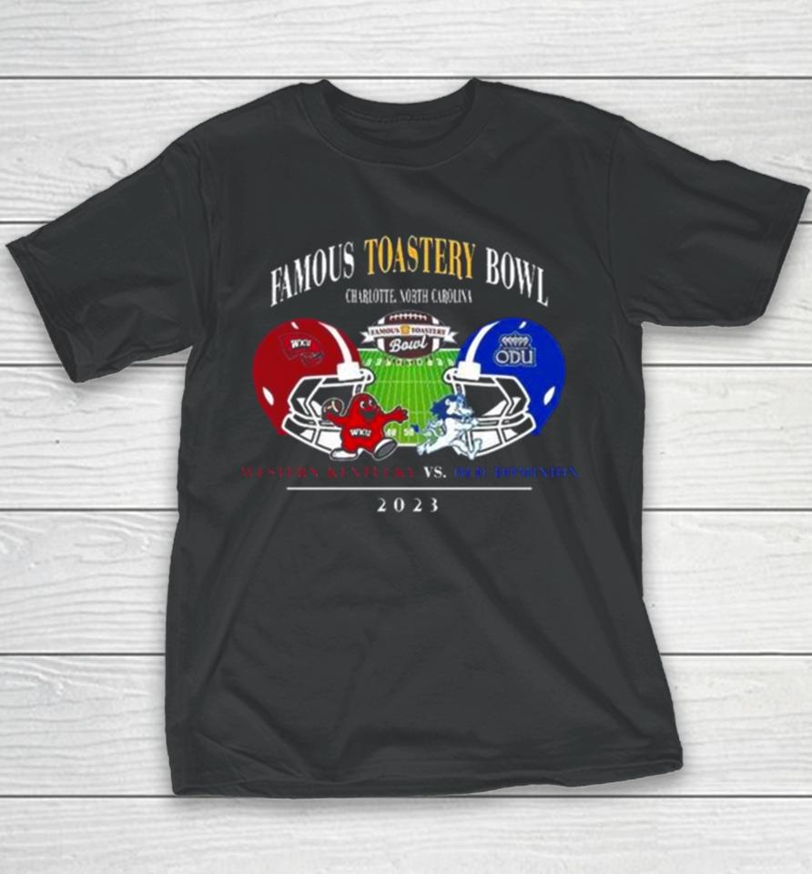 Famous Toastery Bowl Season 2023 2024 Old Dominion Vs Western Kentucky At Jerry Richards Stadium College Football Bowl Games Youth T-Shirt