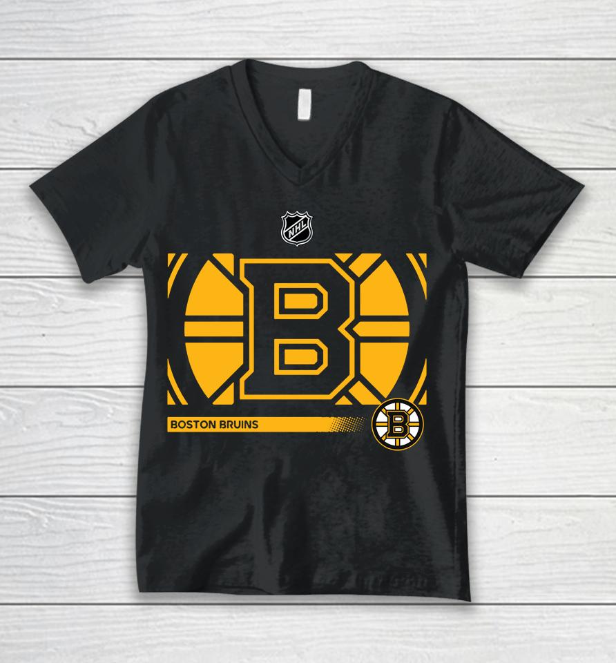 Fanatics Boston Bruins Pro Core Collection Secondary Unisex V-Neck T-Shirt