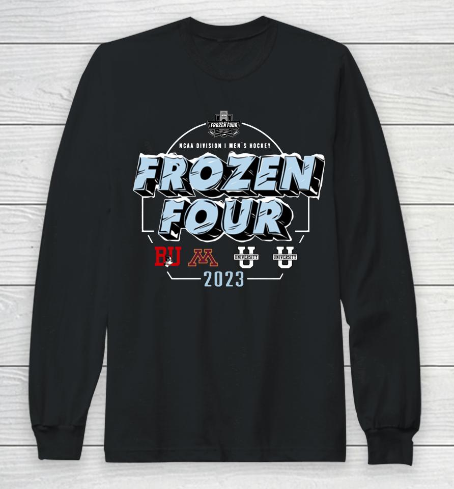 Fanatics Branded 2023 Ncaa Frozen Four Men's Ice Hockey Tournament National Champions Long Sleeve T-Shirt