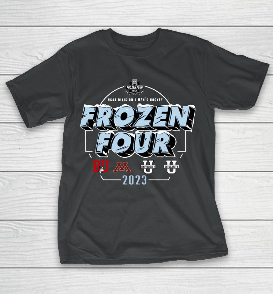 Fanatics Branded 2023 Ncaa Frozen Four Men's Ice Hockey Tournament National Champions T-Shirt