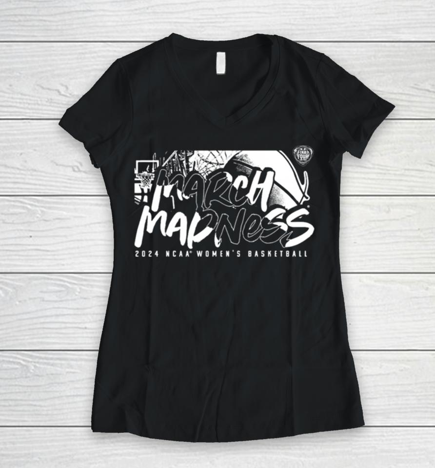 Fanatics Branded 2024 Ncaa Women’s Basketball Tournament March Madness Athletic Determination Women V-Neck T-Shirt