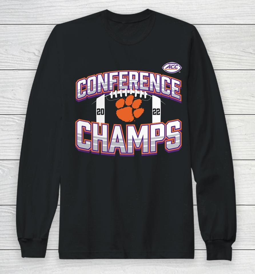 Fanatics Branded Black Clemson Tigers 2022 Acc Football Conference Champions Long Sleeve T-Shirt